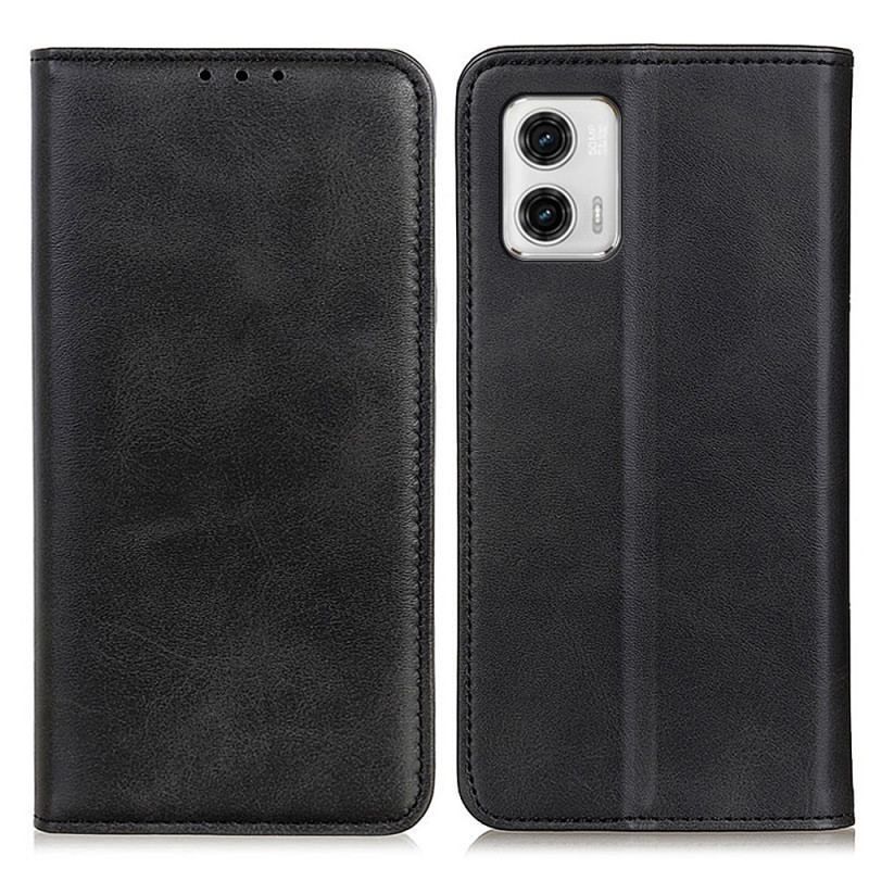 Cover Moto G73 5G Flip Cover Elegance Split Læder