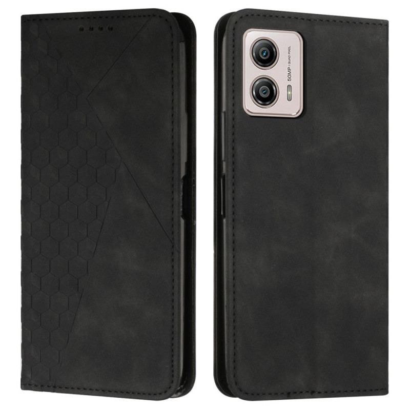 Cover Moto G73 5G Flip Cover Læderstil Med 3 Kortholdere