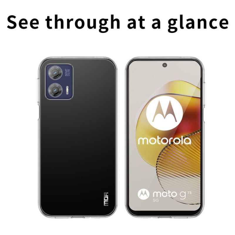 Cover Moto G73 5G Gennemsigtig Mofi