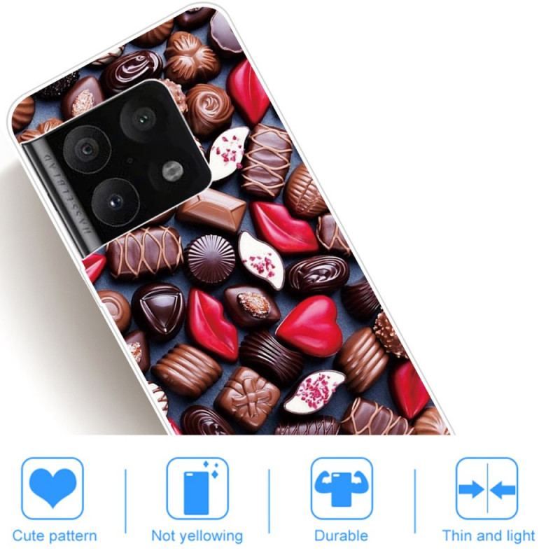 Cover OnePlus 10 Pro 5G Fleksibel Chokolade