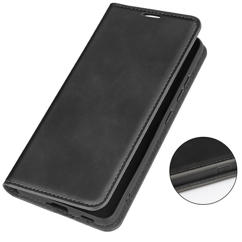 Cover OnePlus 10 Pro 5G Flip Cover Silkeblødt Lædereffekt