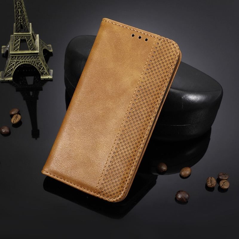 Cover OnePlus 10 Pro 5G Flip Cover Stiliseret Vintage Lædereffekt