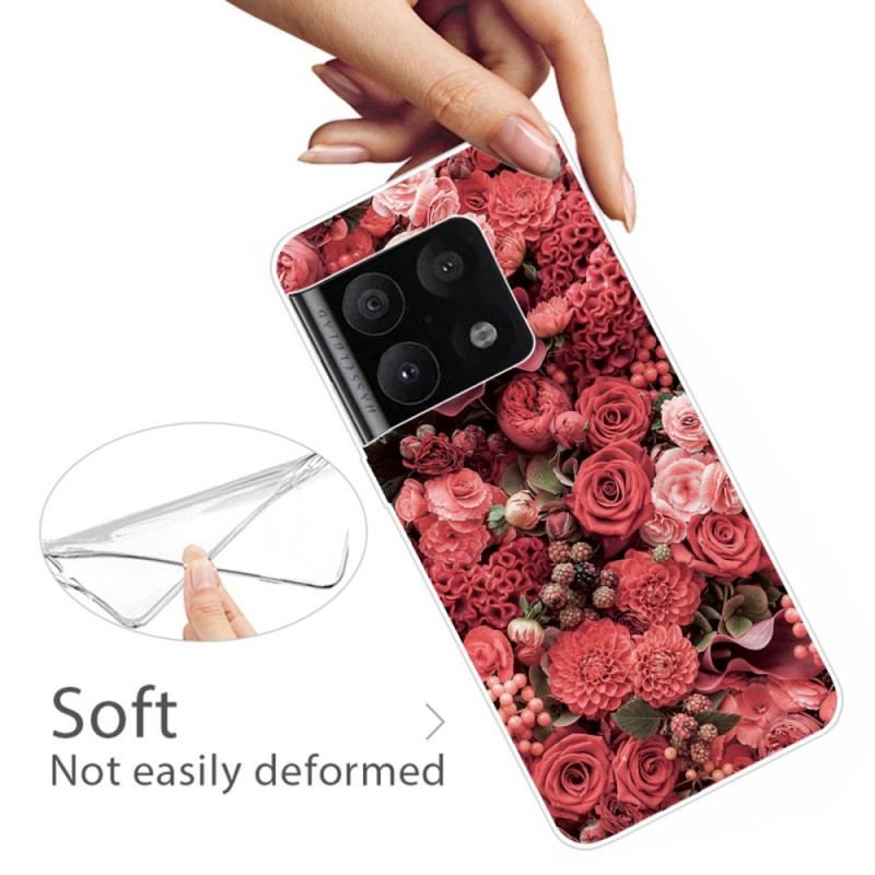 Cover OnePlus 10 Pro 5G Lyserøde Blomster