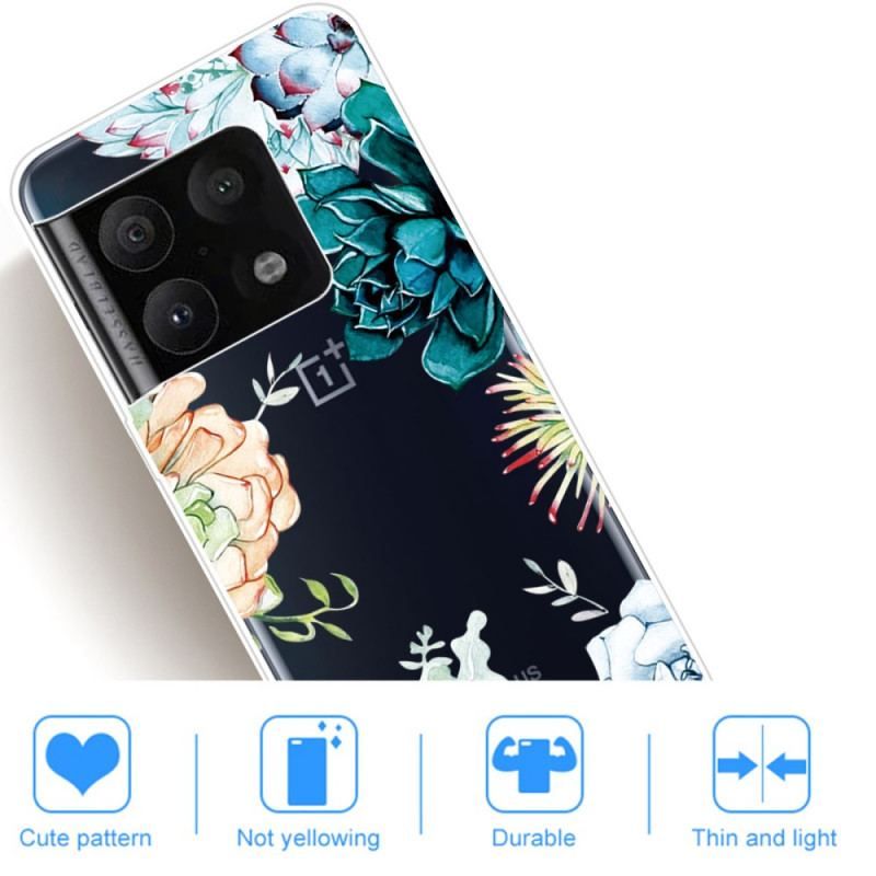 Cover OnePlus 10 Pro 5G Sømløse Akvarelblomster