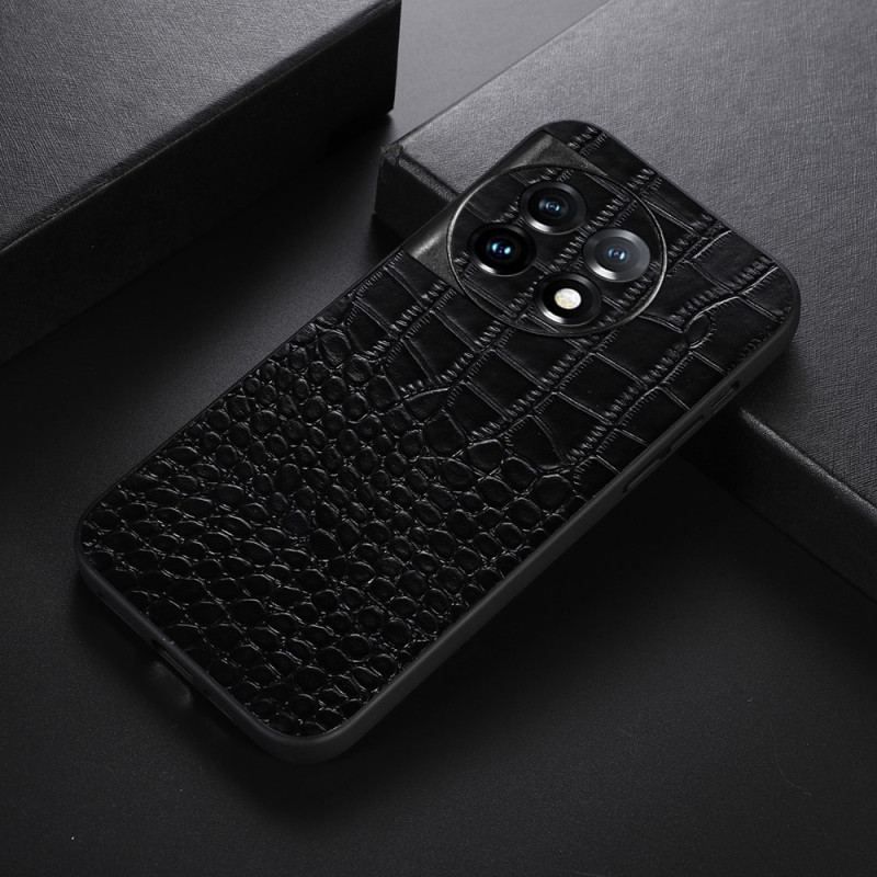 Cover OnePlus 11 5G Ægte Crocodile Texture Læder