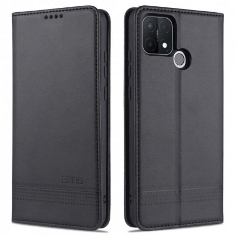 Cover Oppo A15 Flip Cover Azns Læderstyling