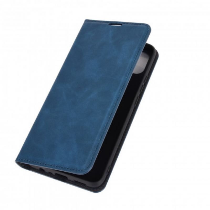 Cover Oppo A15 Flip Cover Silkeblødt Lædereffekt