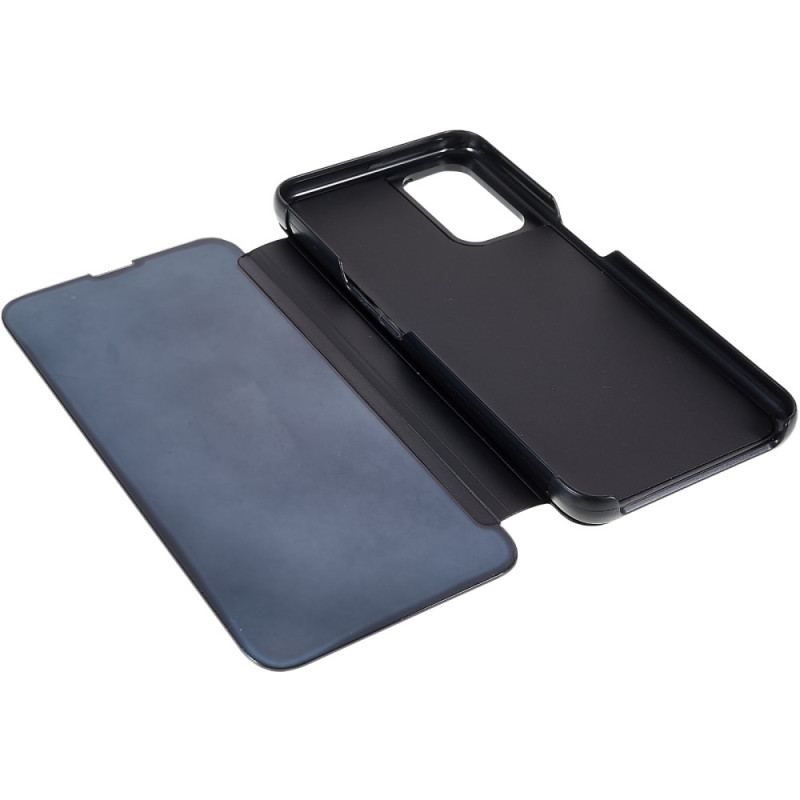 Cover Oppo A54 5G / A74 5G Spejl Og Lædereffekt