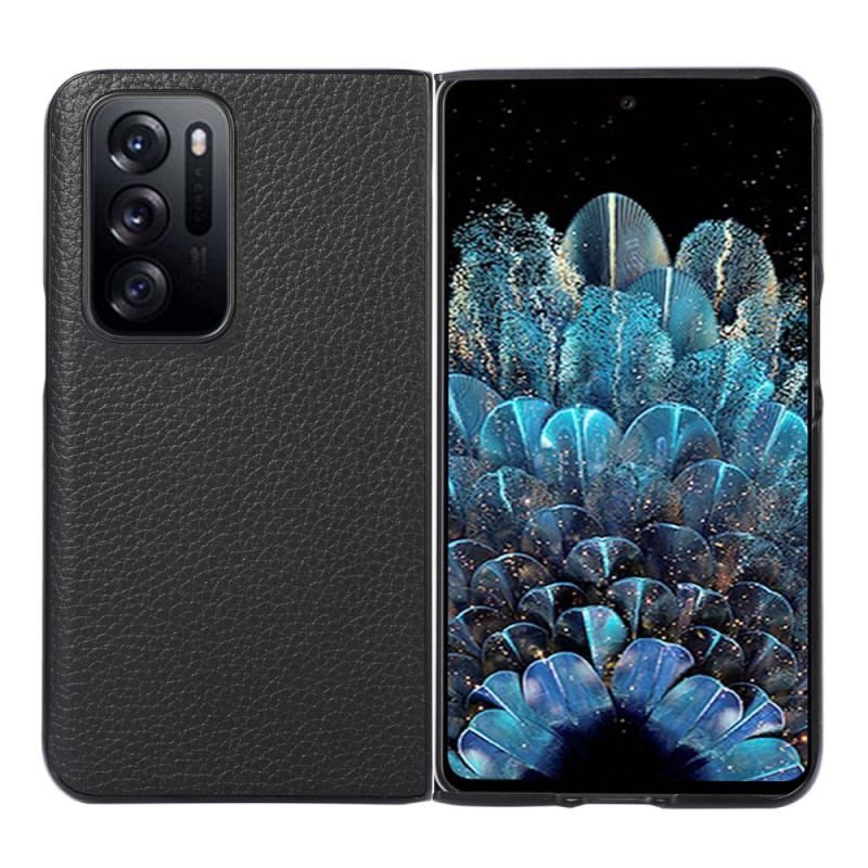 Cover Oppo Find N Ægte Læder Litchi Design