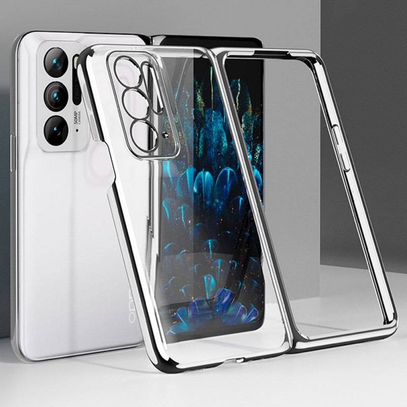 Cover Oppo Find N Gennemsigtig Med Metalfrontramme