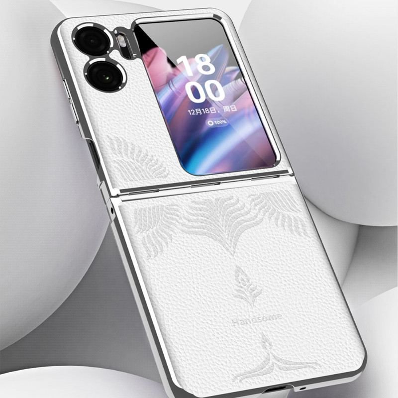 Cover Oppo Find N2 Flip Flip Cover Lychee Læder Stil