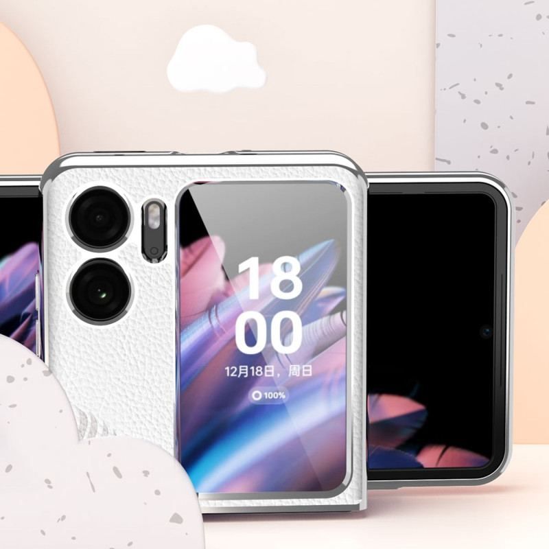 Cover Oppo Find N2 Flip Flip Cover Lychee Læder Stil