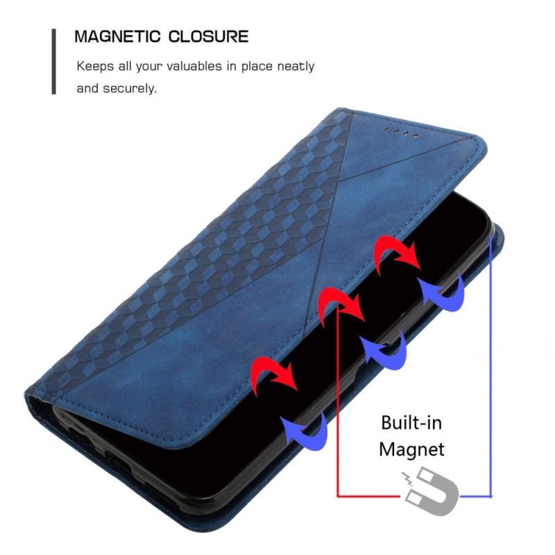 Cover Oppo Reno 8 Flip Cover Kubisk Stil