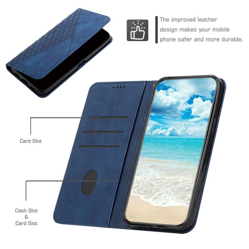 Cover Oppo Reno 8 Flip Cover Kubisk Stil