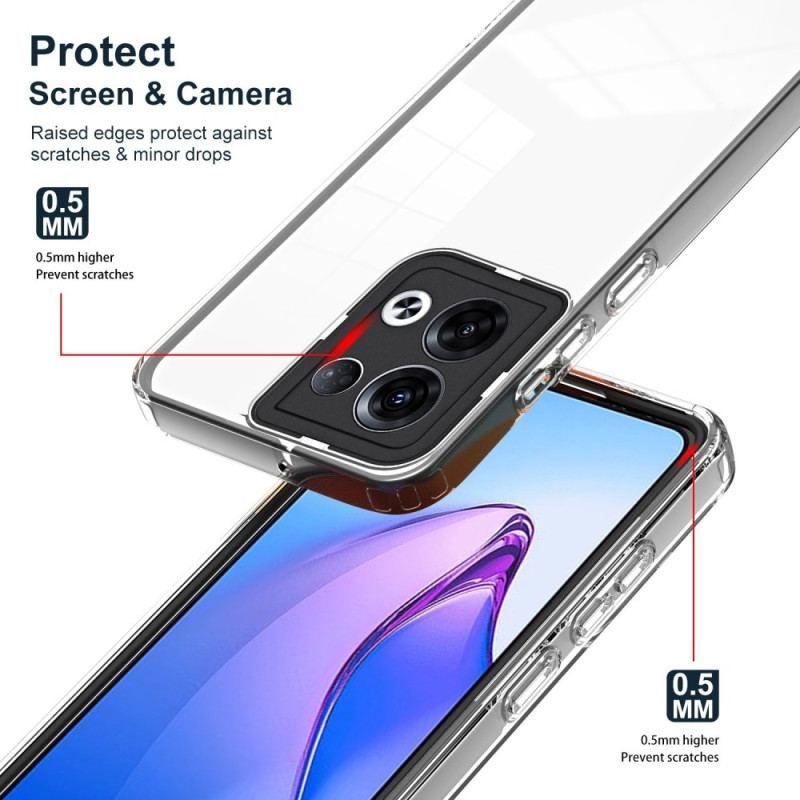 Cover Oppo Reno 8 Gennemsigtig Hybrid