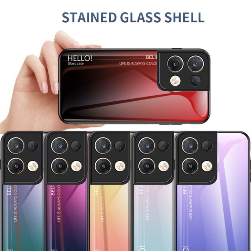 Cover Oppo Reno 8 Pro Hærdet Glas Hej