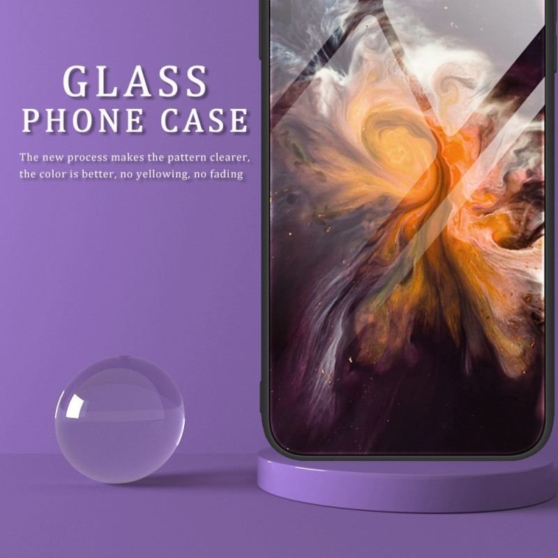 Cover Oppo Reno 8 Pro Marmorfarver Hærdet Glas