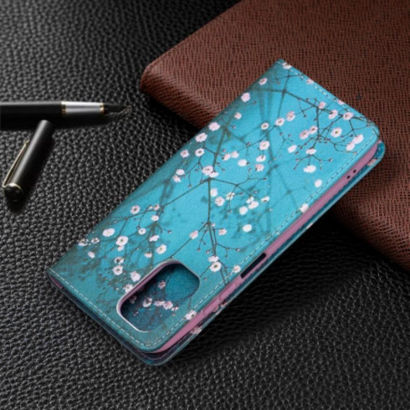 Cover Poco M5s Flip Cover Blomstrende Grene