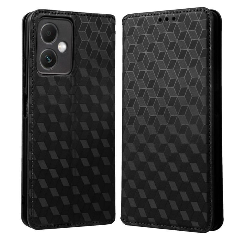 Cover Poco X5 5G Flip Cover 3d Mønster