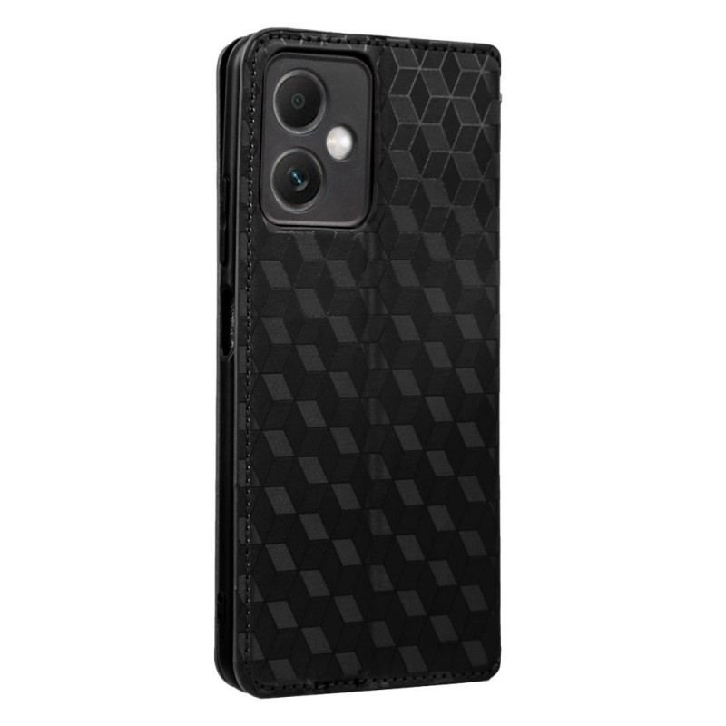 Cover Poco X5 5G Flip Cover 3d Mønster