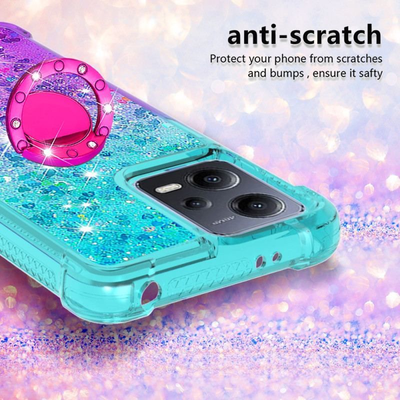 Cover Poco X5 5G Glitter Ring-bracket