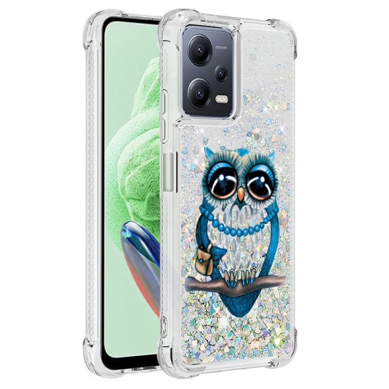 Cover Poco X5 5G Pailletter Miss Owl