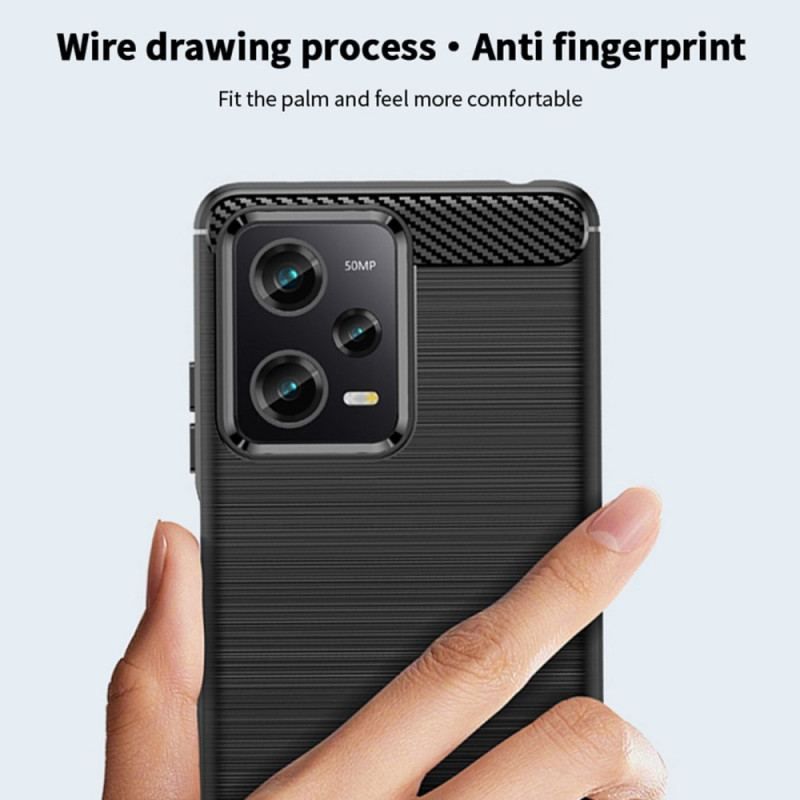 Cover Poco X5 Pro 5G Mofi Børstet Kulfiber