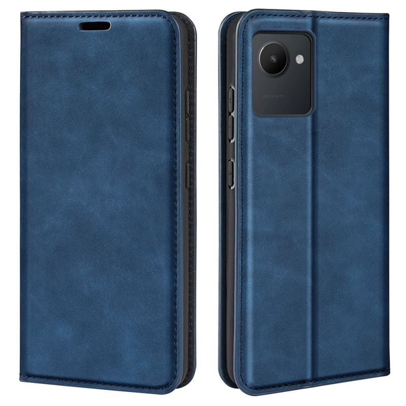 Cover Realme C30 Flip Cover Hudberøringsfølelse