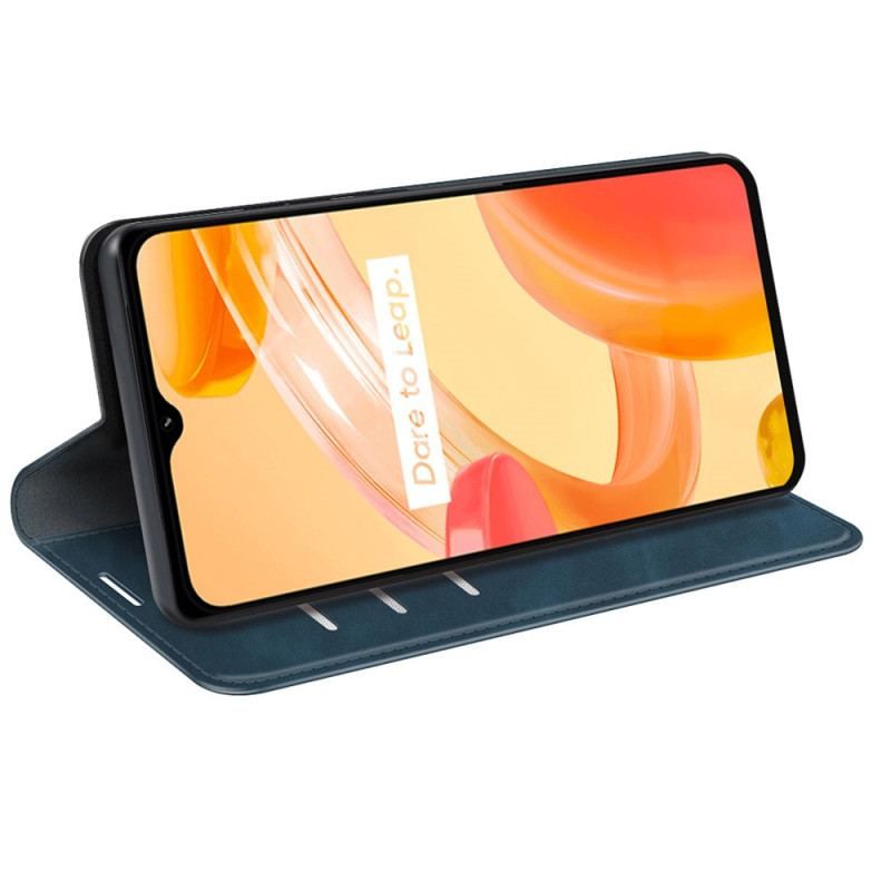 Cover Realme C30 Flip Cover Hudberøringsfølelse