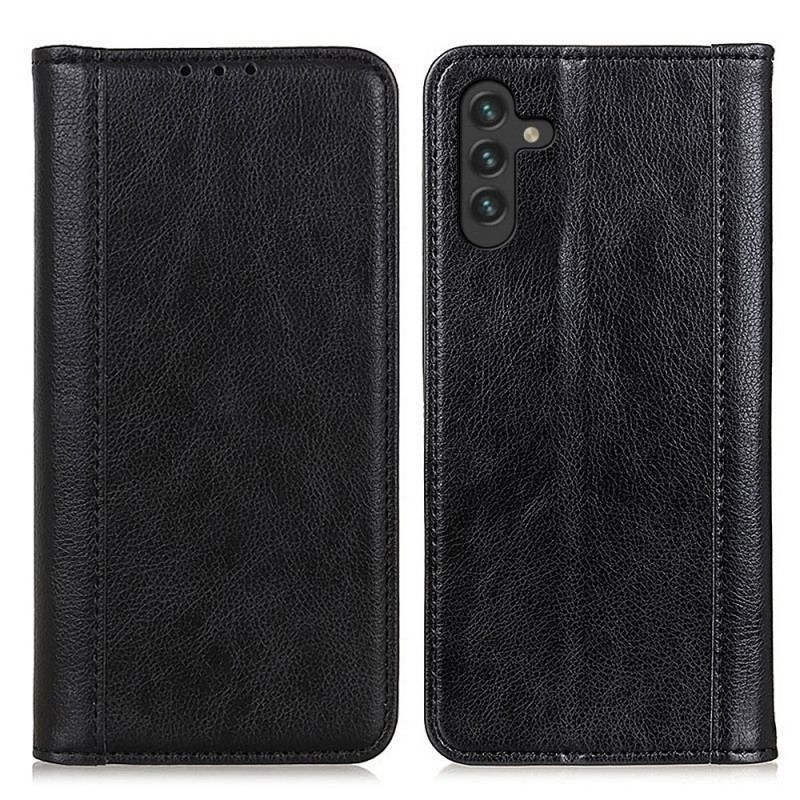 Cover Samsung Galaxy A13 5G / A04s Flip Cover Elegance Split Litchi Læder