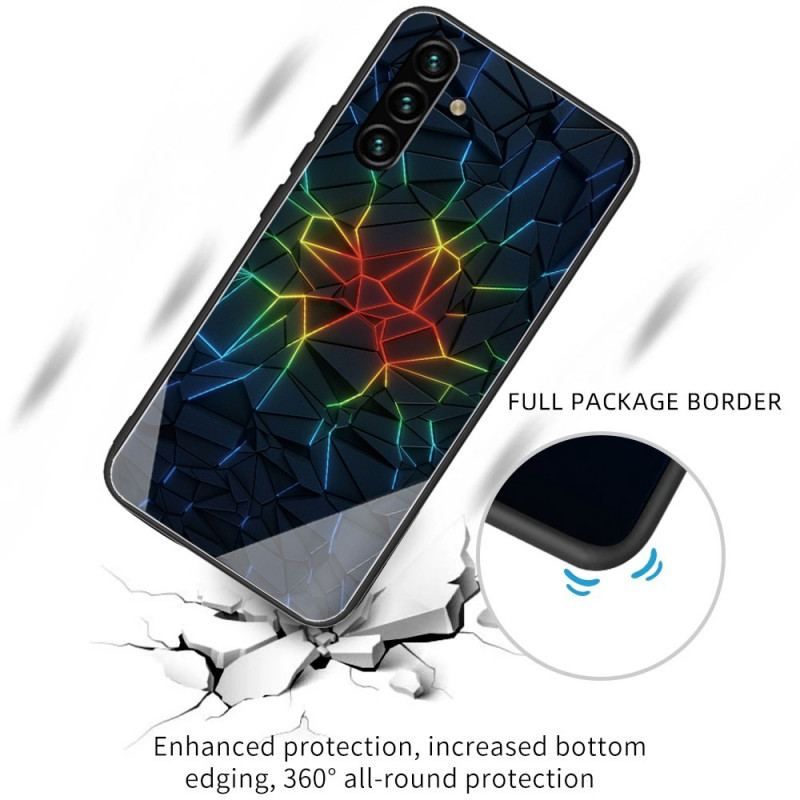 Cover Samsung Galaxy A13 5G / A04s Geometri Hærdet Glas