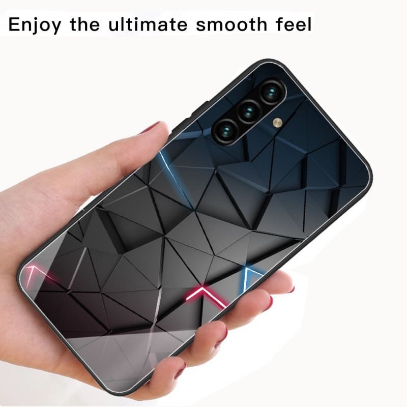 Cover Samsung Galaxy A13 5G / A04s Hærdet Glas Geometri