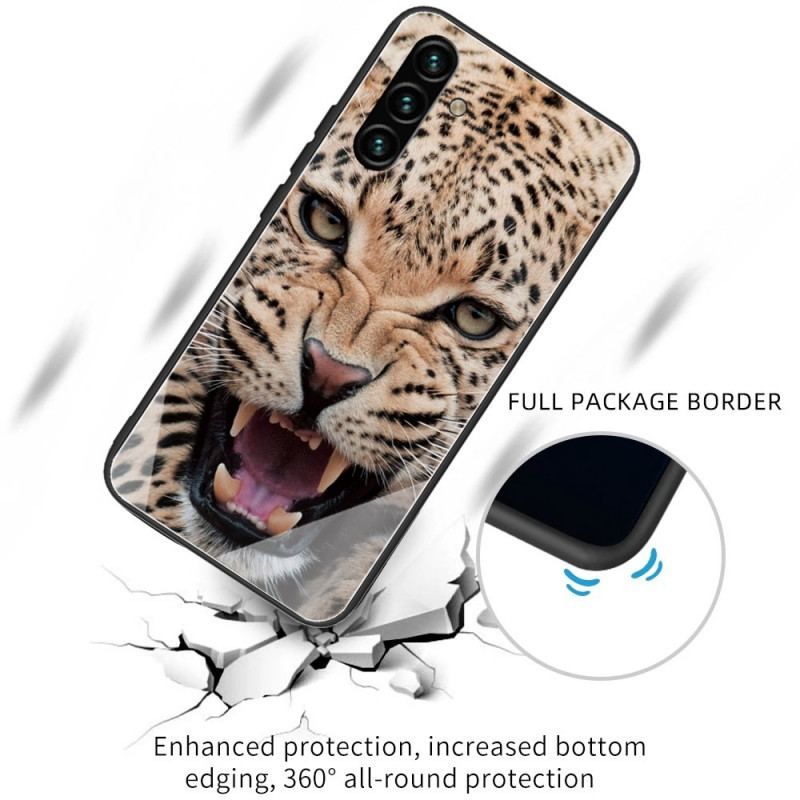 Cover Samsung Galaxy A13 5G / A04s Leopard Hærdet Glas