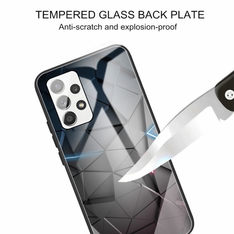 Cover Samsung Galaxy A13 Hærdet Glas Geometri