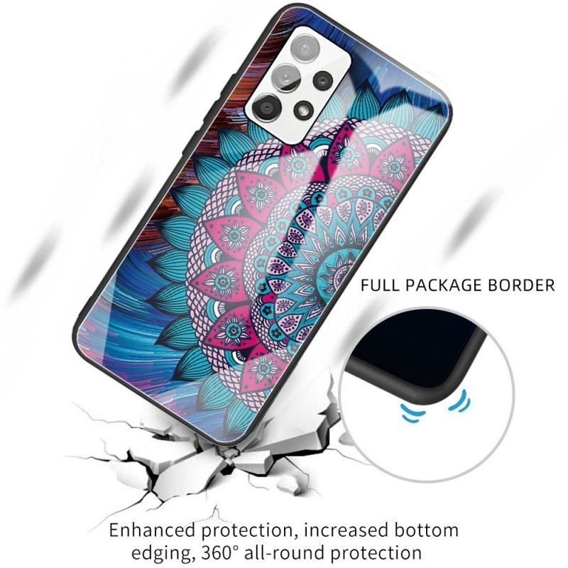 Cover Samsung Galaxy A13 Mandala Hærdet Glas