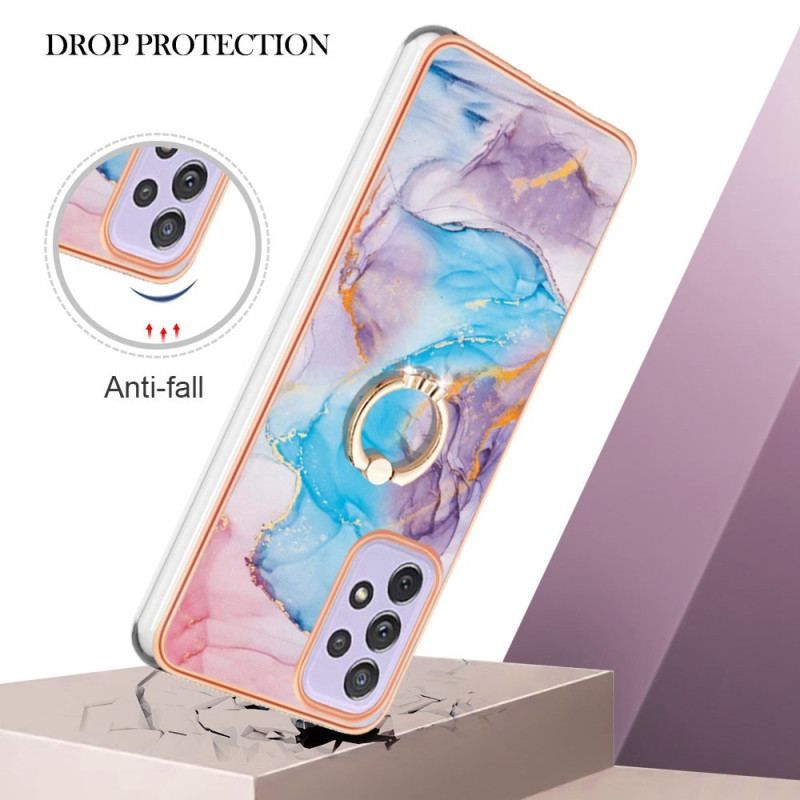 Cover Samsung Galaxy A13 Marmor Med Ringstøtte