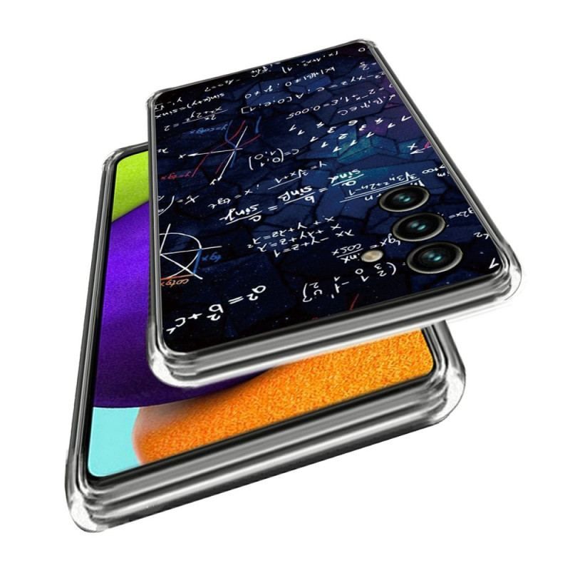 Cover Samsung Galaxy A14 / A14 5G Silikone Matematiske Beregninger
