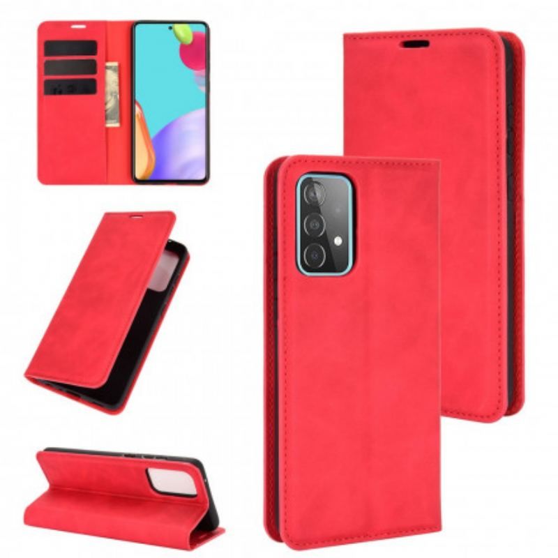 Cover Samsung Galaxy A52 4G / A52 5G / A52s 5G Flip Cover Blødt Lædereffekt