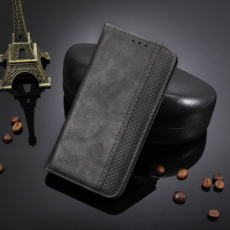 Cover Samsung Galaxy A54 5G Flip Cover Stiliseret Læderstil