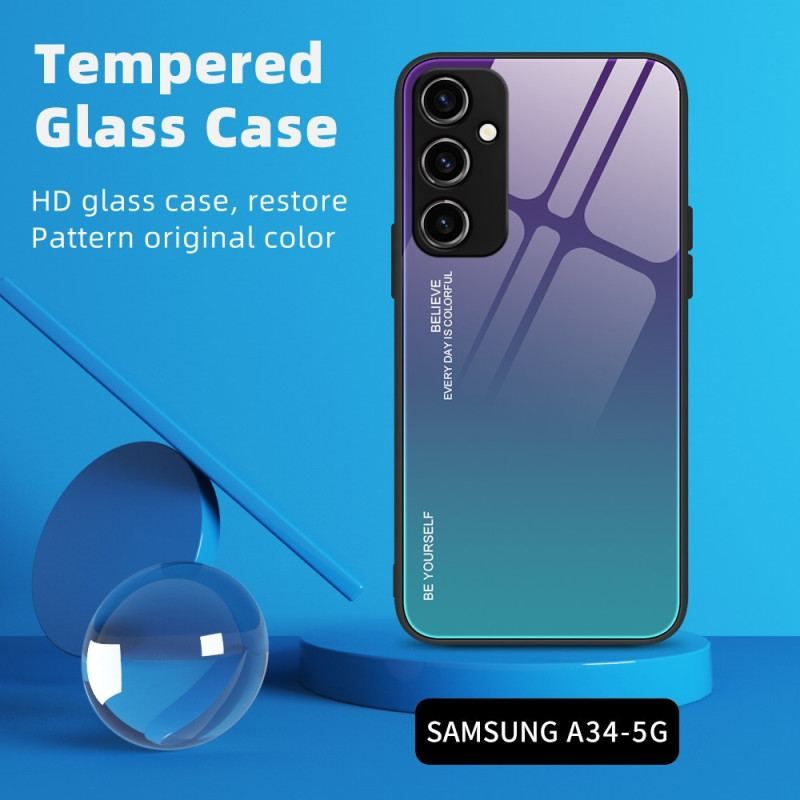 Cover Samsung Galaxy A54 5G Hærdet Glas Vær Dig Selv