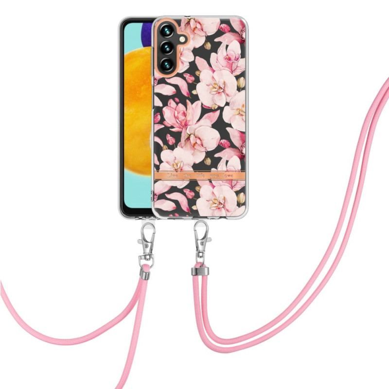 Cover Samsung Galaxy A54 5G Med Snor Med Blomstersnor