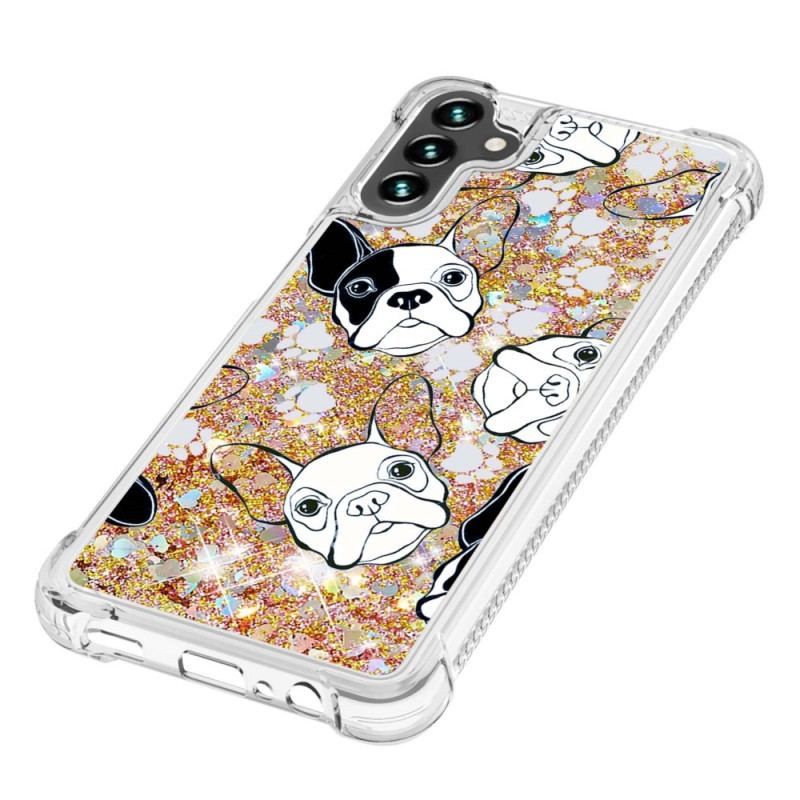 Cover Samsung Galaxy A54 5G Mr Hunde Pailletter