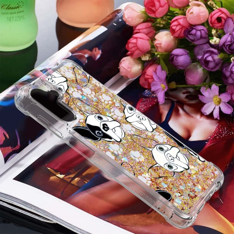 Cover Samsung Galaxy A54 5G Mr Hunde Pailletter