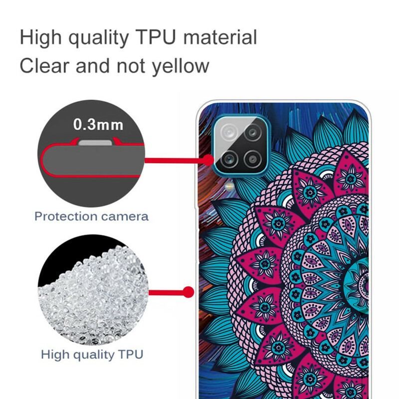 Cover Samsung Galaxy M12 / A12 Farverig Mandala