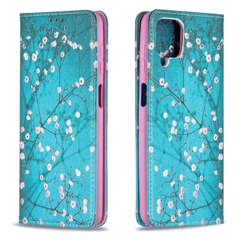 Cover Samsung Galaxy M12 / A12 Flip Cover Blomstrende Grene