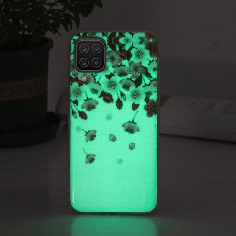 Cover Samsung Galaxy M12 / A12 Fluorescerende Blomster