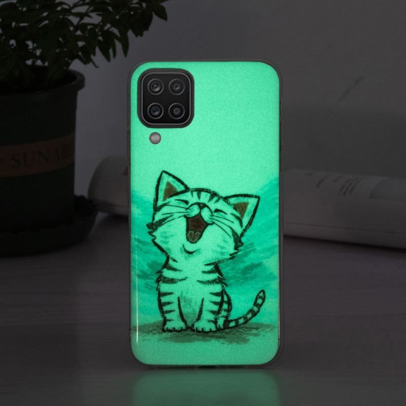 Cover Samsung Galaxy M12 / A12 Fluorescerende Kat