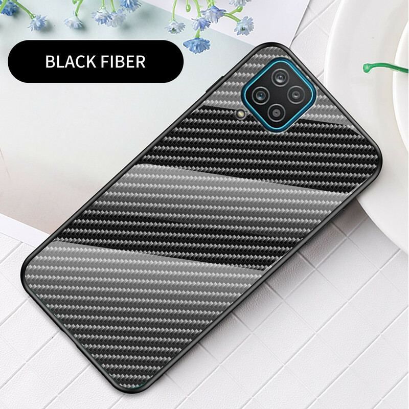 Cover Samsung Galaxy M12 / A12 Kulfiber Hærdet Glas