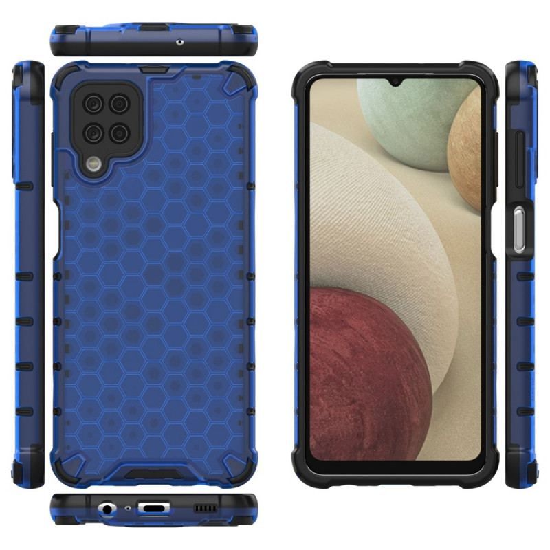 Cover Samsung Galaxy M12 / A12 Med Snor Med Honeycomb Ledning