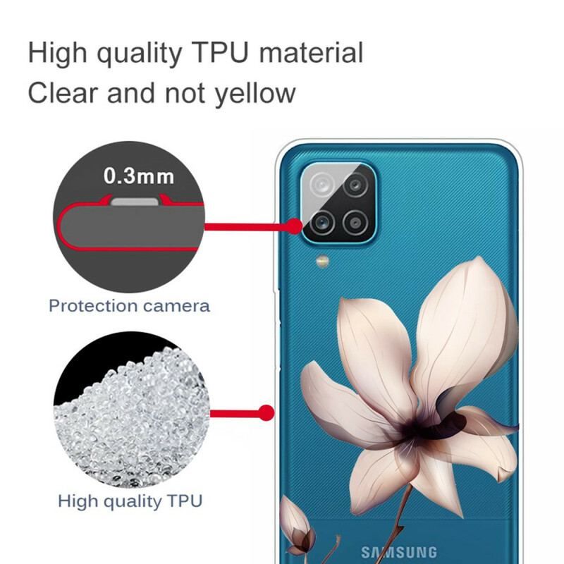 Cover Samsung Galaxy M12 / A12 Premium Blomster